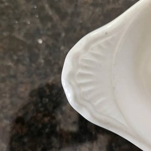 Hall 528 White Ironstone Small Oval Bowl - Picture 3 of 4